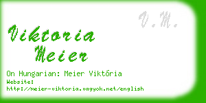 viktoria meier business card
